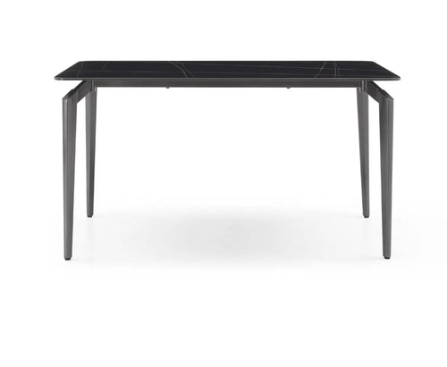 Kayo Rectangular Engineered Marble Dining Table - Black House of Fleur