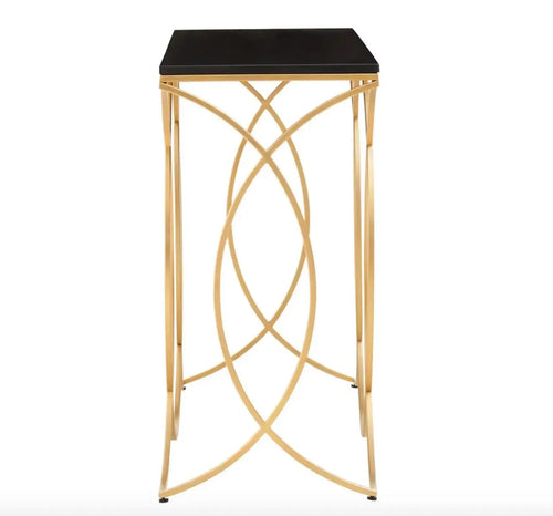 Kia Black Console Table House of Fleur