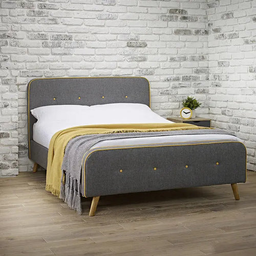 LOFT 4.6 DOUBLE BED GREY House of Fleur