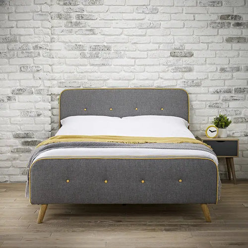 LOFT 4.6 DOUBLE BED GREY House of Fleur