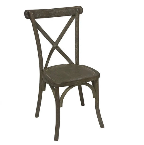 Light Oak Cross Back Dining Chair Hill Interiors