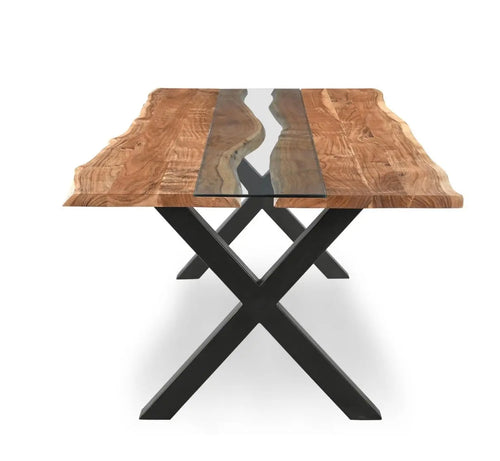 Live Edge Collection Large River Dining Table Hill Interiors