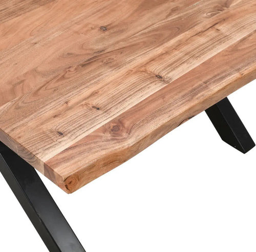 Live Edge Collection Large Square Dining Table Hill Interiors