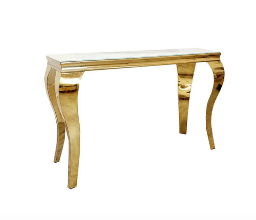 Louis Gold Console Table House of Fleur