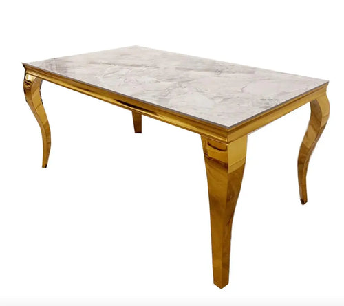 Louis Gold Dining Table My Store