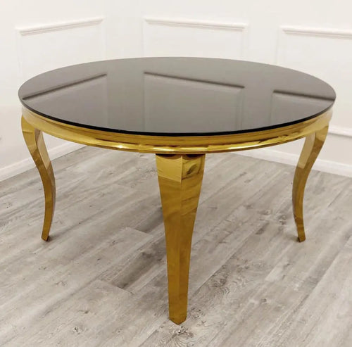 Louis Gold Dining Table My Store