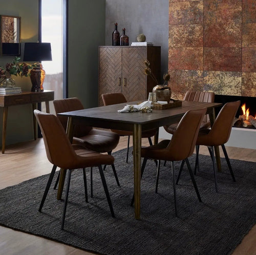 Malmo Tan Dining Chair Hill Interiors