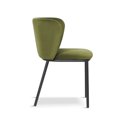 Mandy Green Velvet Dining Chair x 2 House of Fleur