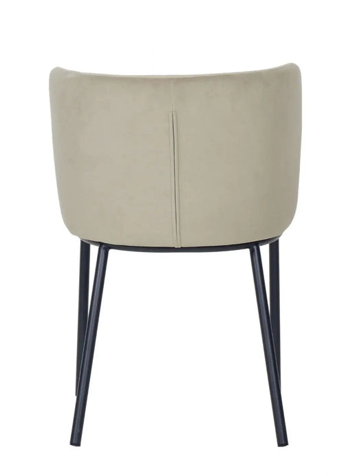 Mandy Velvet Dining Chair Grey x 2 House of Fleur