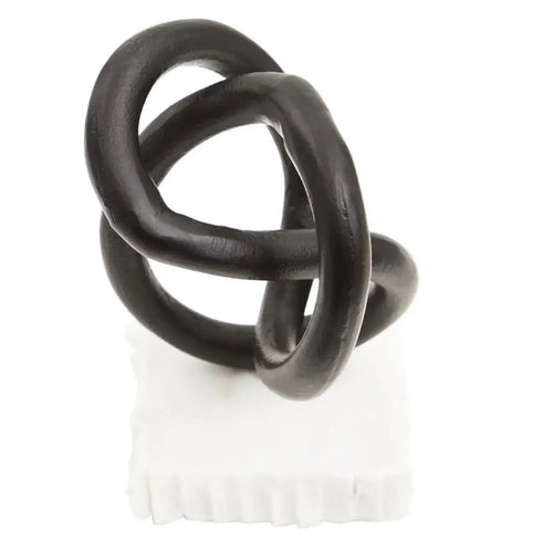 Mirano Matt Black Knot Sculpture House of Fleur