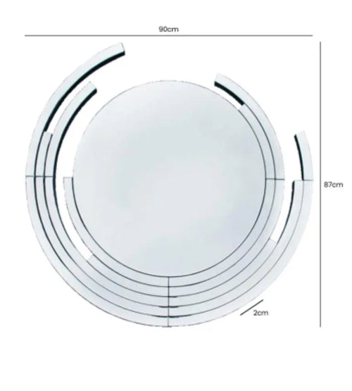 Modern Accent Round Mirror House of Fleur