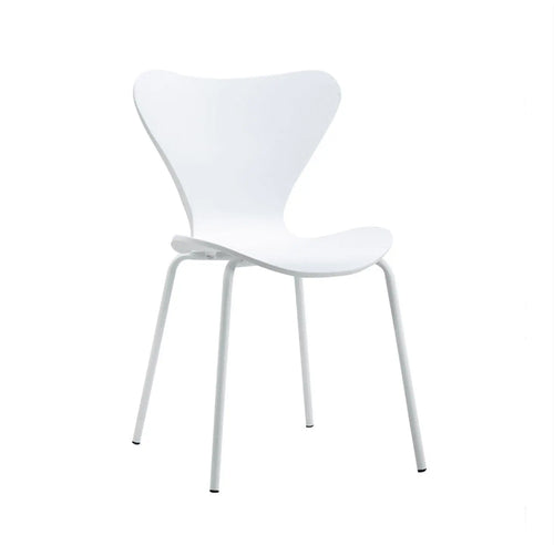 Modern Stackable Dining Chair White x 2 House of Fleur