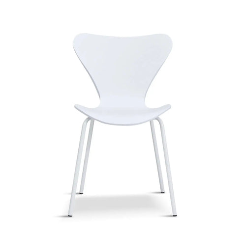 Modern Stackable Dining Chair White x 2 House of Fleur