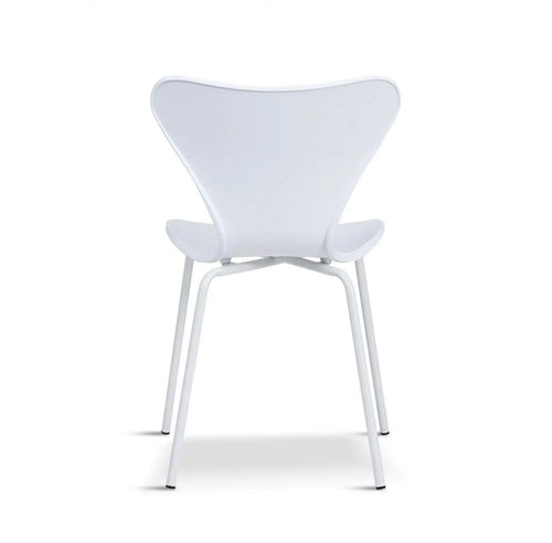 Modern Stackable Dining Chair White x 2 House of Fleur