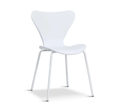 Modern Stackable Dining Chair White x 2 House of Fleur