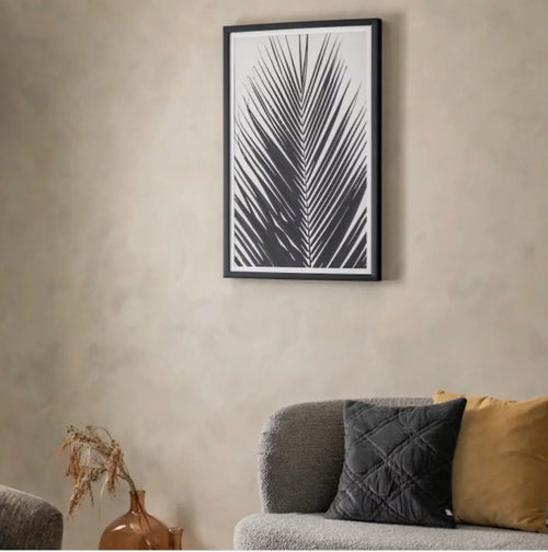 Monochrome Palm Framed Art House of Fleur