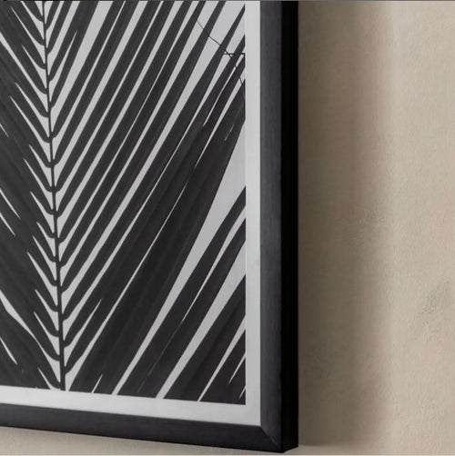 Monochrome Palm Framed Art House of Fleur