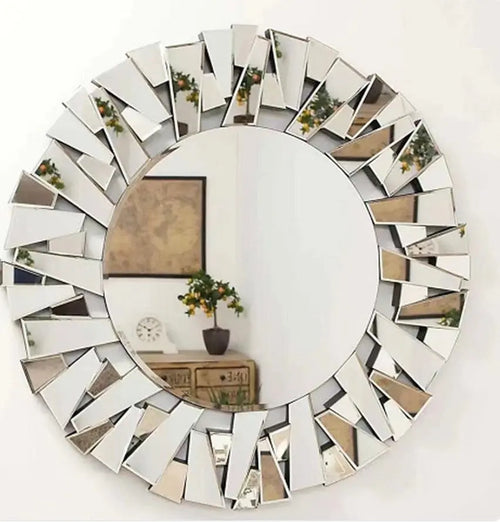 Mosaic Round Wall Mirror House of Fleur