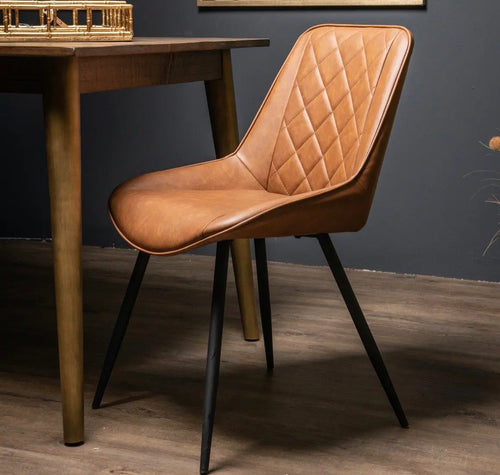 Oslo Tan Dining Chair Hill Interiors