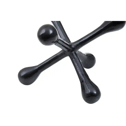 PRATO BLACK FINISH ABSTRACT SCULPTURE House of Fleur