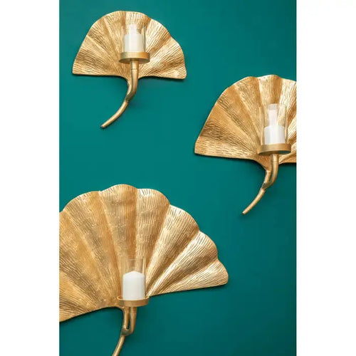 PRATO GINKGO LARGE WALL SCONCE House of Fleur