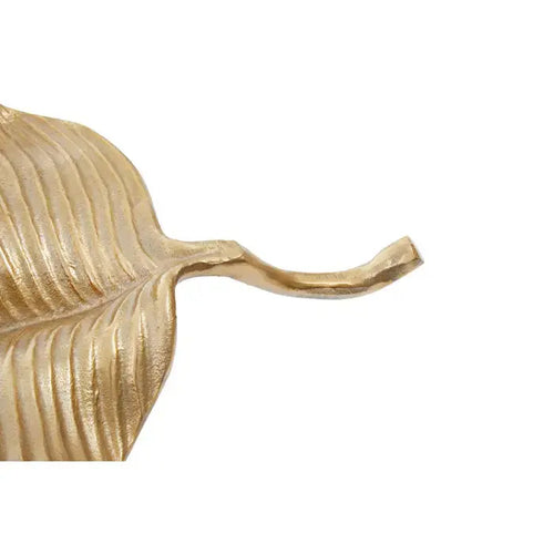 PRATO WAVY LEAF DISH IN ROUGH GOLD FINISH House of Fleur