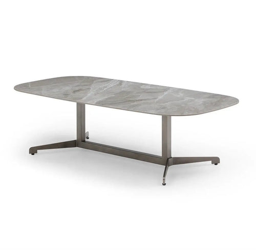 Reed Rounded Rectangular Sintered Stone Coffee Table House of Fleur