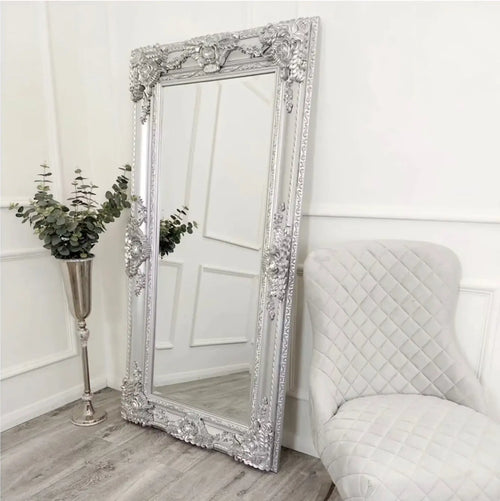 Rome Bevel Mirror in Silver Large House of Fleur