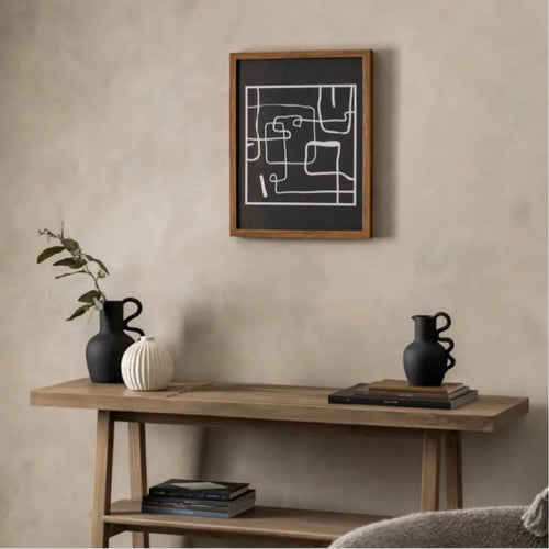 Ros Line Drawing Framed Art House of Fleur