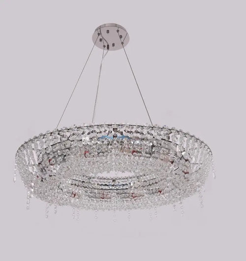 Round Crystal Chandelier House of Fleur