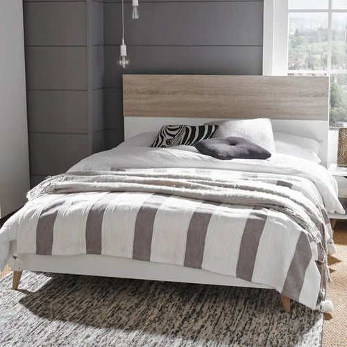 STOCKHOLM 4.6 DOUBLE BED WHITE-OAK House of Fleur