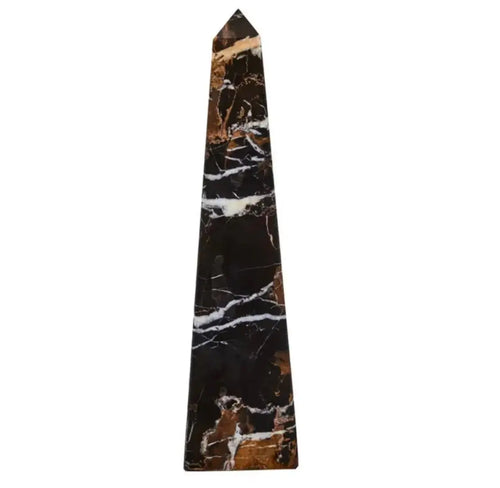 Salmo Large Black Marble Obelisk House of Fleur