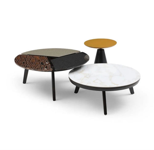 Set of 3 Romeo Sintered Stone Coffee Tables House of Fleur