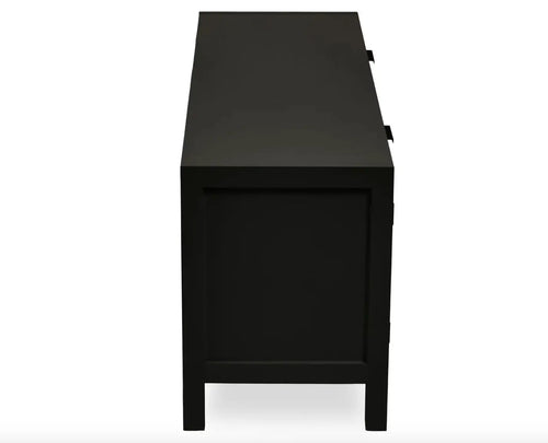 Sherman Black Wood Media Unit House of Fleur