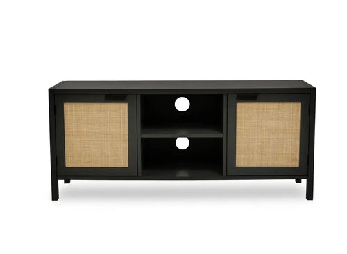 Sherman Black Wood Media Unit House of Fleur