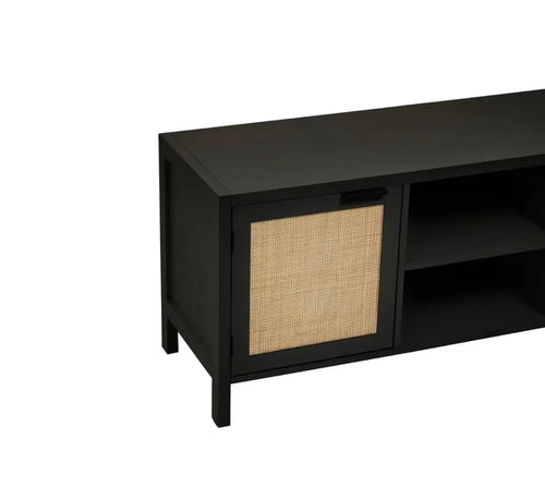 Sherman Black Wood Media Unit House of Fleur