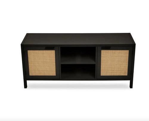 Sherman Black Wood Media Unit House of Fleur