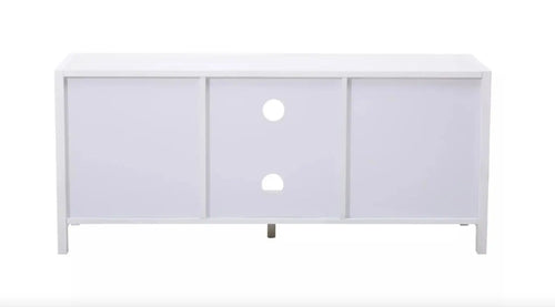 Sherman White Wood Media Unit House of Fleur