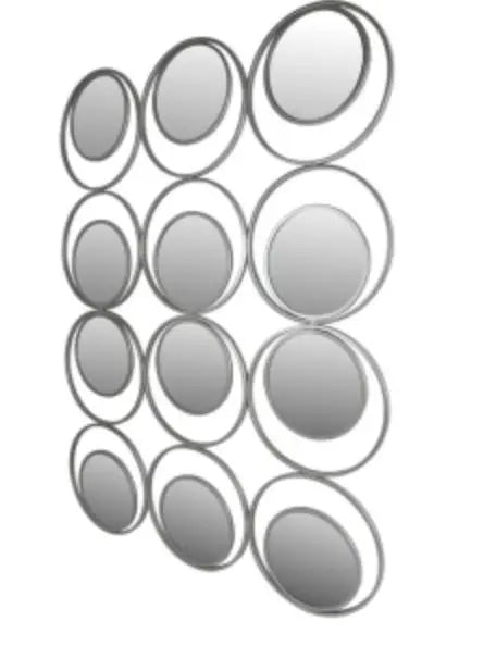 Silver Circles Wall Mirror House of Fleur