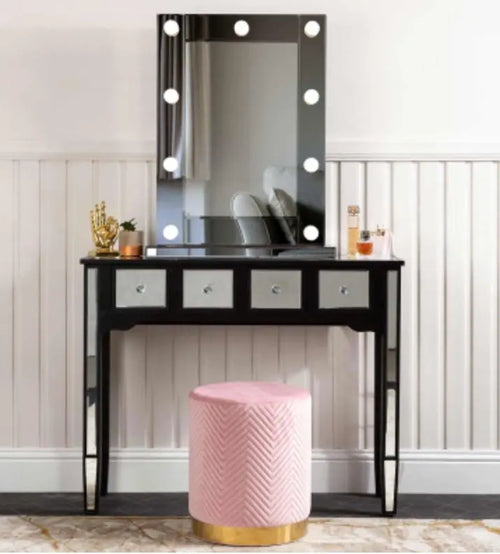 Smoked Mirror Broadway 9 Light Vanity Mirror House of Fleur