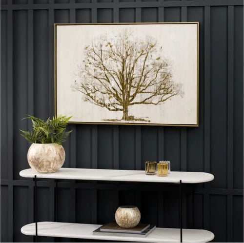 The Golden Oak Framed Art House of Fleur