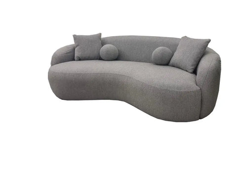 The Wave Boucle Sofa - Grey House of Fleur